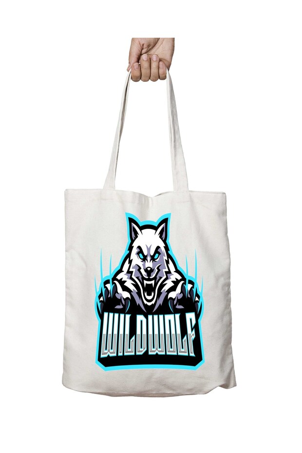 Wild Wolf II - حقيبة مطبوعة دائمة قابلة للغسل