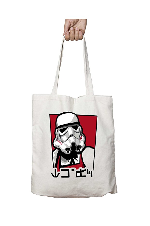 Star Wars KFC Storm Trooper Colonel - حقيبة قابلة للغسل مطبوعة على الجانبين
