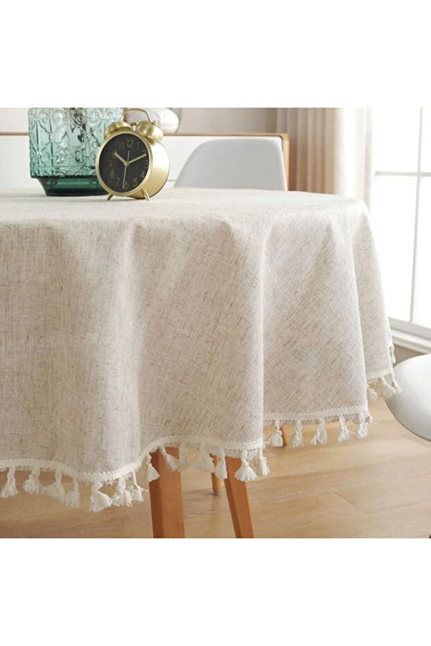 Linen Tablecloth Round - 3