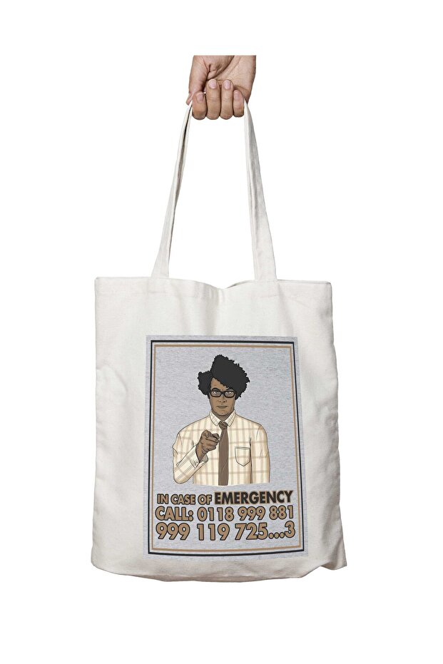 IT Crowd Two Sided Printed Washable Bag - Emergency Call