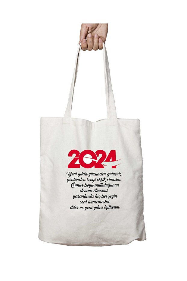 May Your New Year Be Full of Hope, Two-Sided Permanent Print Washable Bag