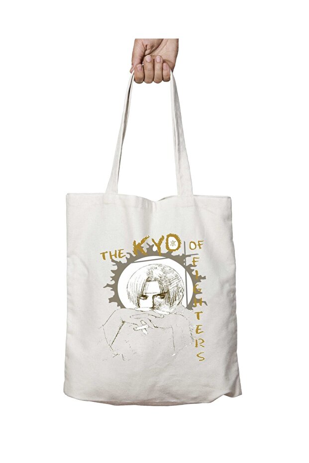 The Kyo of Fighters Two-Sided Permanent Printed Washable School Beach Shoulder Tote Bag