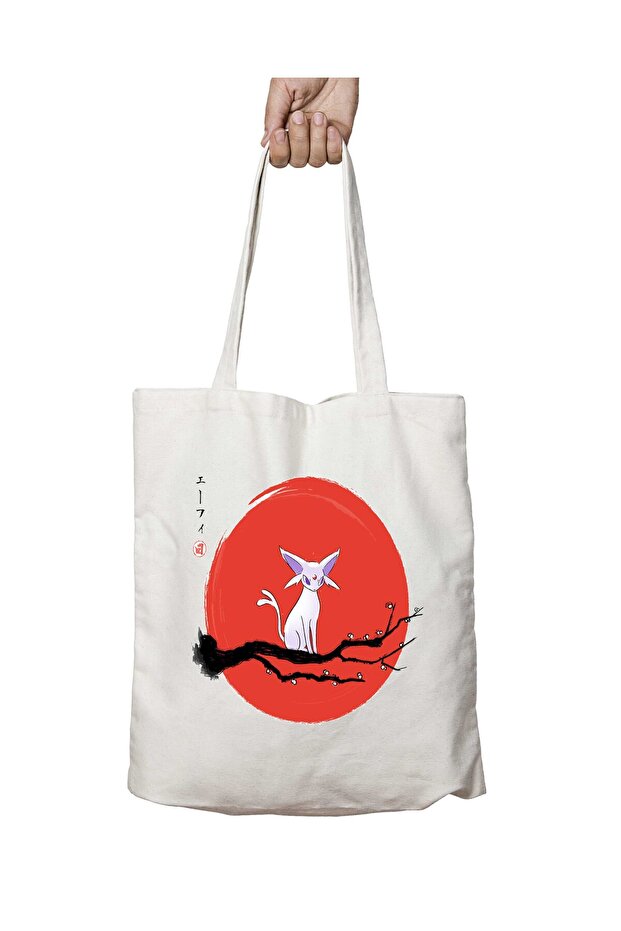 Pokemon Psychic under the Sun Espeon Two-Sided Permanent Printed Washable Bag