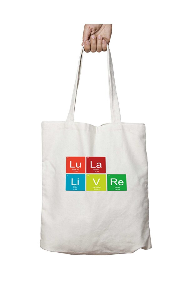 Free Shipping Squid Lula Livre Periodic Table Ruler Two Sides Permanent Printed Washable Bag