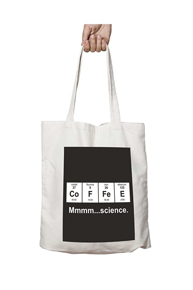 coffee color Mmm Printed - Washable Ruler Permanent Bag