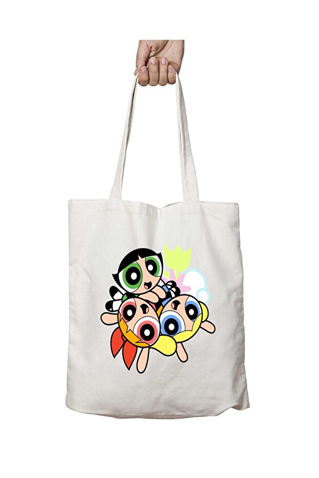 Powerpuff Girls 3 Two-Sided Permanent Printed Washable Bag