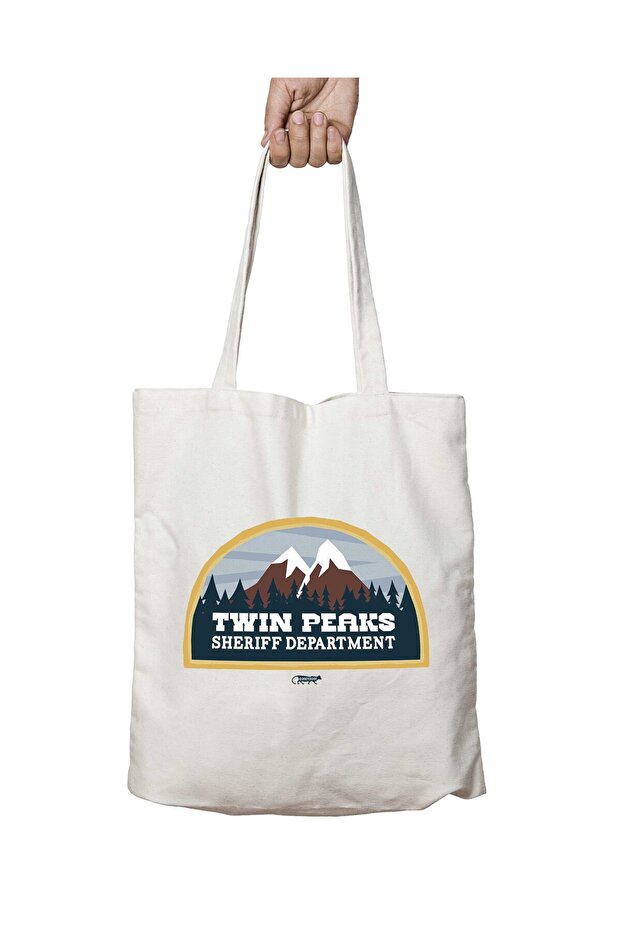 Twin Peaks Sheriff Department Two-Sided Permanent Printed Washable Bag