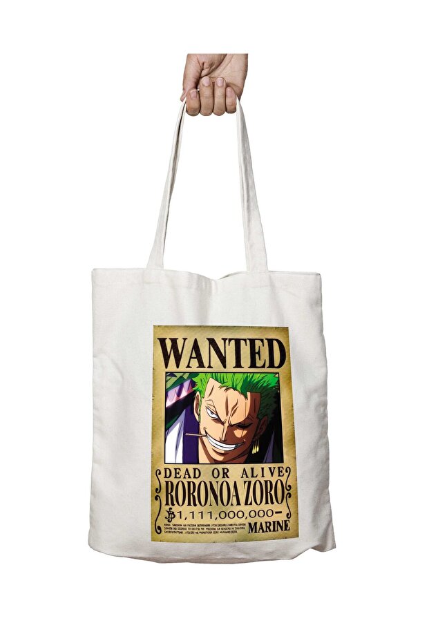 حقيبة رورونوا زورو بي قابلة للغسل مع حزام - Anime Wanted، طباعة ثابتة على الجانبين