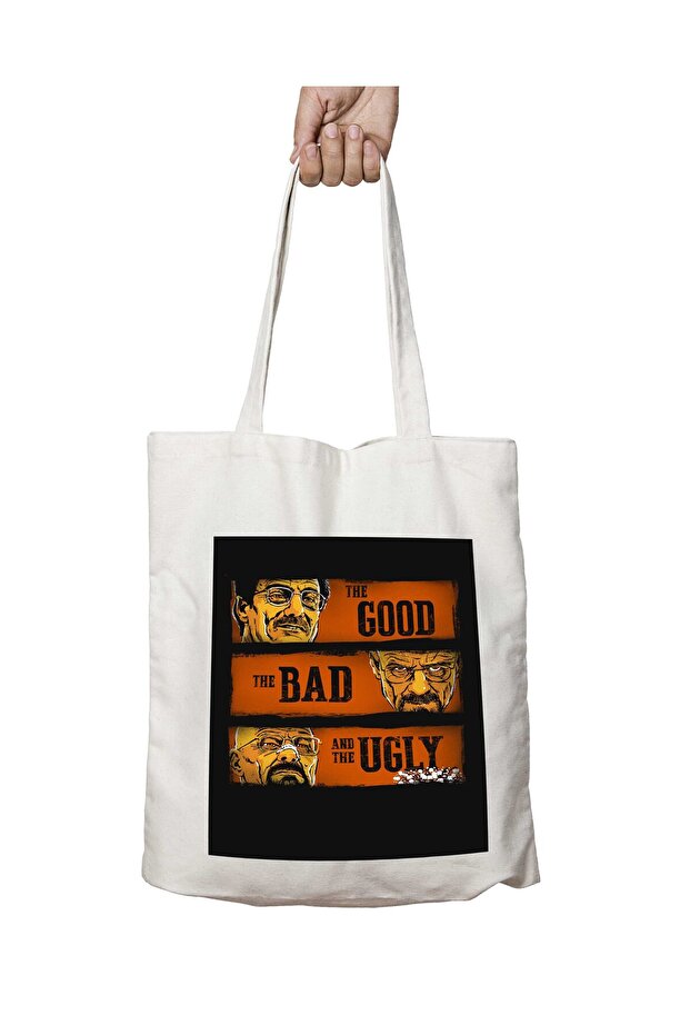 Breaking Bad the Good the Bad and the Ugly Two Sides Permanent Printed Washable Bag