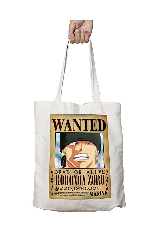 Roronoa Zoro Anime Pattern - حقيبة دائمة قابلة للغسل، مطبوعة على الجانبين