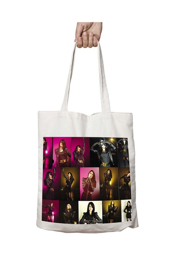 Demi Lovita Pictures on Two Sides Permanent Printed Washable Bag