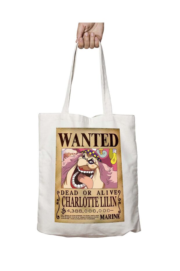 Wanted Charlotte Lilin Anime Pattern - حقيبة كتف قابلة للغسل، مطبوعة بشكل دائم