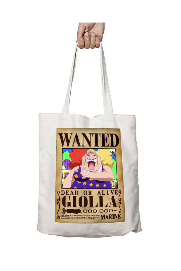 Wanted Giolla Anime - حقيبة قابلة للغسل مطبوعة بشكل دائم
