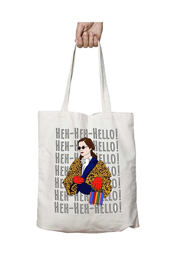 Hello Party Girl Two-Sided Permanent Printed Washable Bag