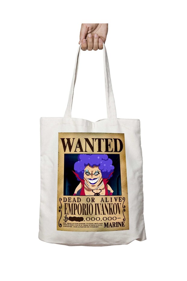 Wanted Emporio İvankov Anime Two-Sided Permanent Printed Washable School Beach Shoulder Tote Bag