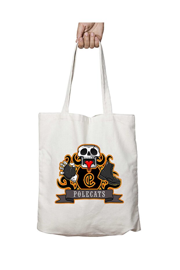 Polecats Full Throttle Washable Shoulder Tote Bag - Two Sides Permanent Printed