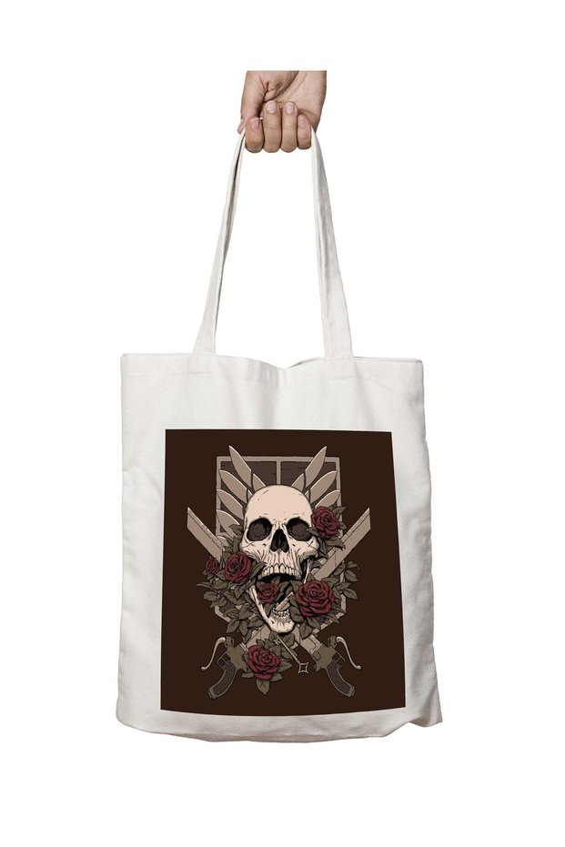Wings of Freedom Attack on Titan Two-Sided Permanent Printed Washable Bag