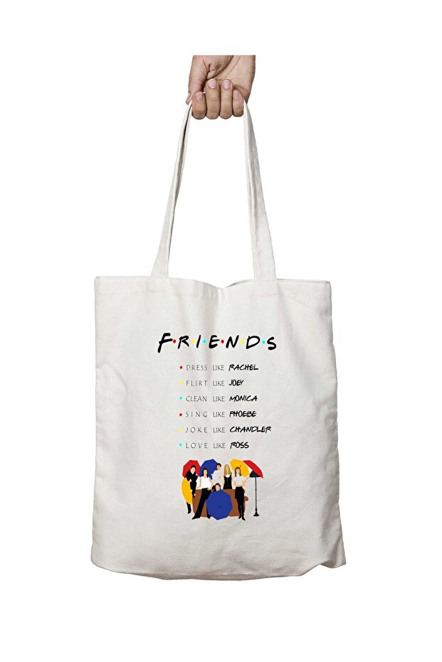To Be Like Friends Two-Sided Permanent Printed Washable Bag