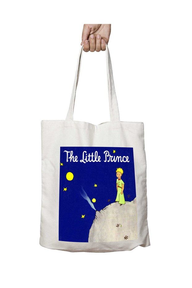 The Little Prince Is a Big Part of My Life, Two Sides Permanent Printed Washable School Beach Shoulder Tote Bag