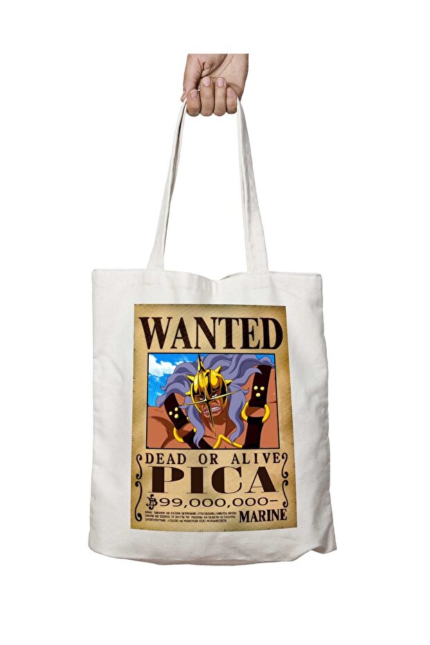 Wanted Pica Anime - حقيبة قابلة للغسل مطبوعة على الجانبين