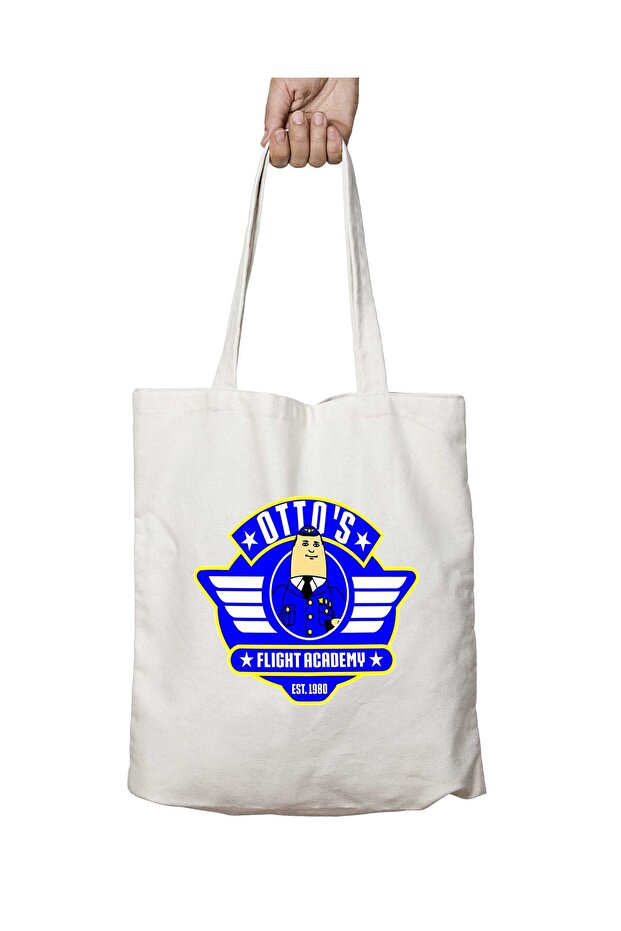 Otto Pilot Flight AcademY - Washable Bag, Two Sides Permanent Printed