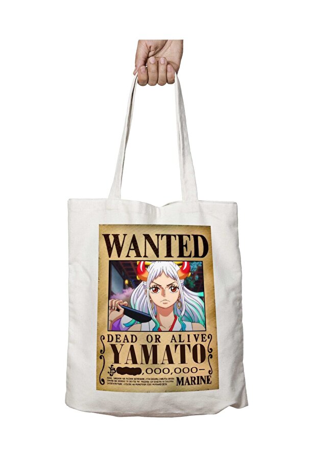 Wanted Yamato a Anime Two-Sided Permanent Printed Washable School Beach Shoulder Tote Bag