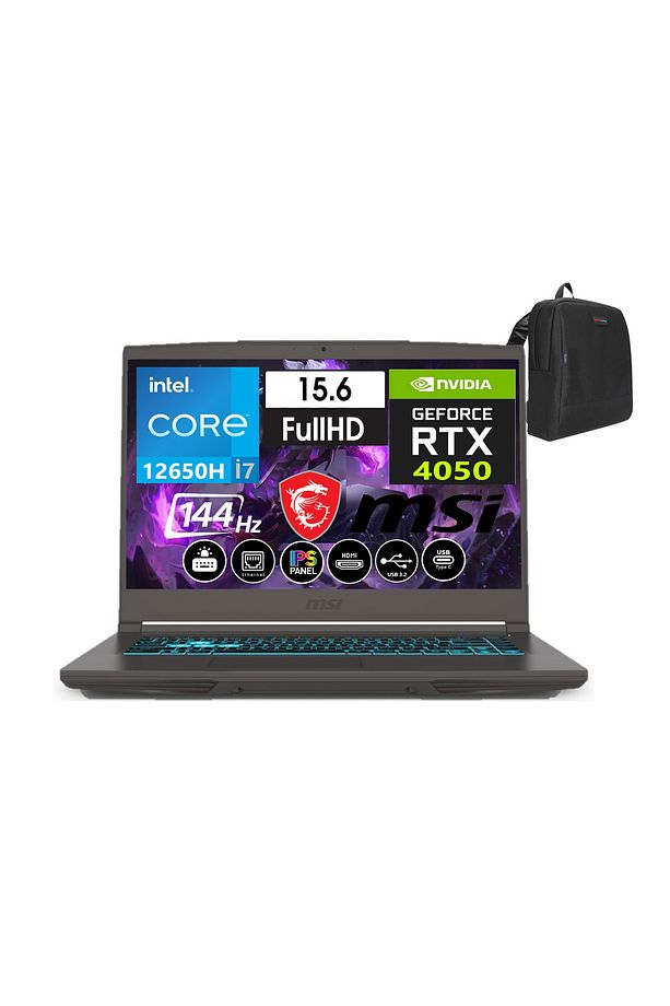 Thin A15 i7 12650H 48GB 4TB SSD 6GB/RTX4050 FDOS 15.6" 144 Hz FHD IPS B12VE-1891XTRW12+ZETTAÇNT - 1