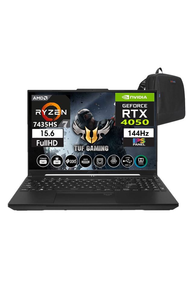Tuf A15 7435HS 96GB DDR5 1TB SSD WIN11Pro 15.6" Fhd 144Hz 6GB/RTX4050 140W FA507NUR-LP03546+ZETTAÇNT - 1