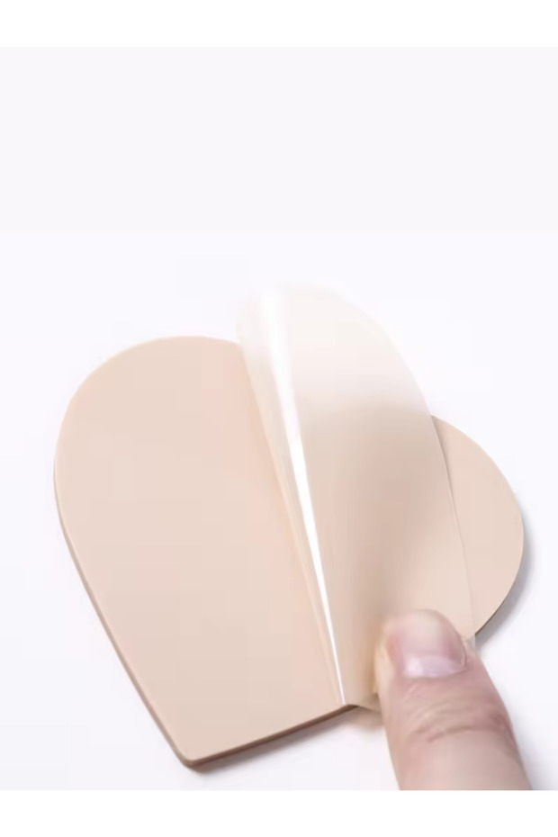 ملاحظات شفافة منقوشة على شكل قلب - ورق لاصق - 6