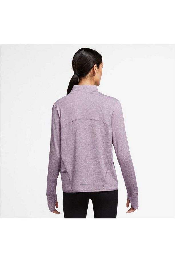 Dri-Fit Swift Element UV 1/4-Zip Running Long-Sleeve Kadın Koşu Üst FB4316-536 - 2