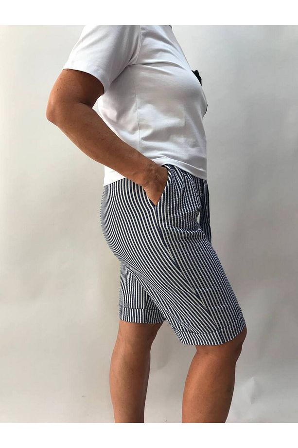 mavi bej şort - 4