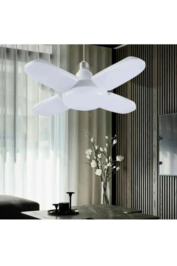 50 Wat 5.000 Lumen 4 Kollu Katlanır Ampul 4 1 Kanatlı Katlanabilir Enerji Tasarruflu Led Ampul. - 3