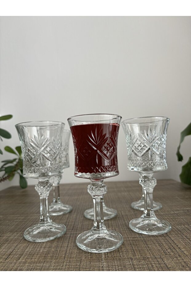 150mlCapacity 6-piece Crystal Glass Coffee Side Water Cup - Standing Presentation