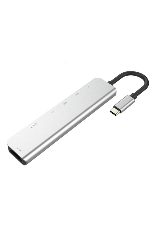 7 In 1 Sd Tf 2x Usb 2x Type-c Hub Hdmı Girişli Samsung S8 S9 S10 Macbook Çevirici Adaptör - 3