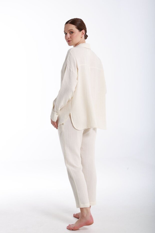 Bohemia Slouchy Müslin Pantolon - 4