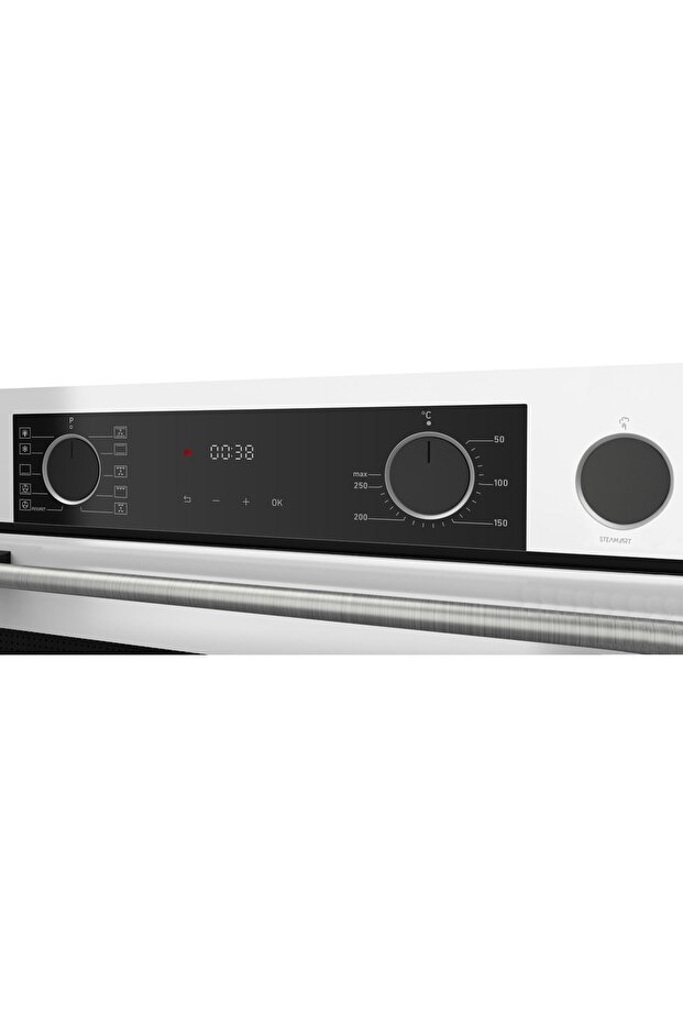 Xe64cb Steamart&fryart Serisi Buharlı Pişirme Beyaz Ankastre Fırın (0+10 Konum) - 4