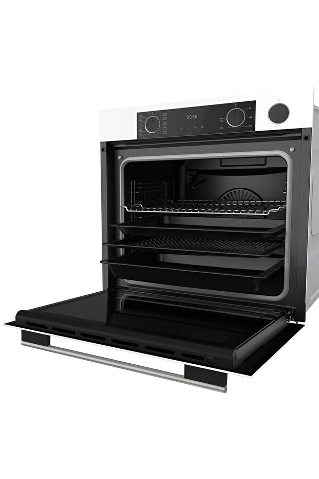 Xe64cb Steamart&fryart Serisi Buharlı Pişirme Beyaz Ankastre Fırın (0+10 Konum) - 3