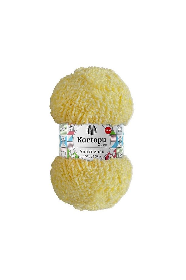 Anakuzusu %100 Polyester El Örgü Ipi K333 Sarı - 2