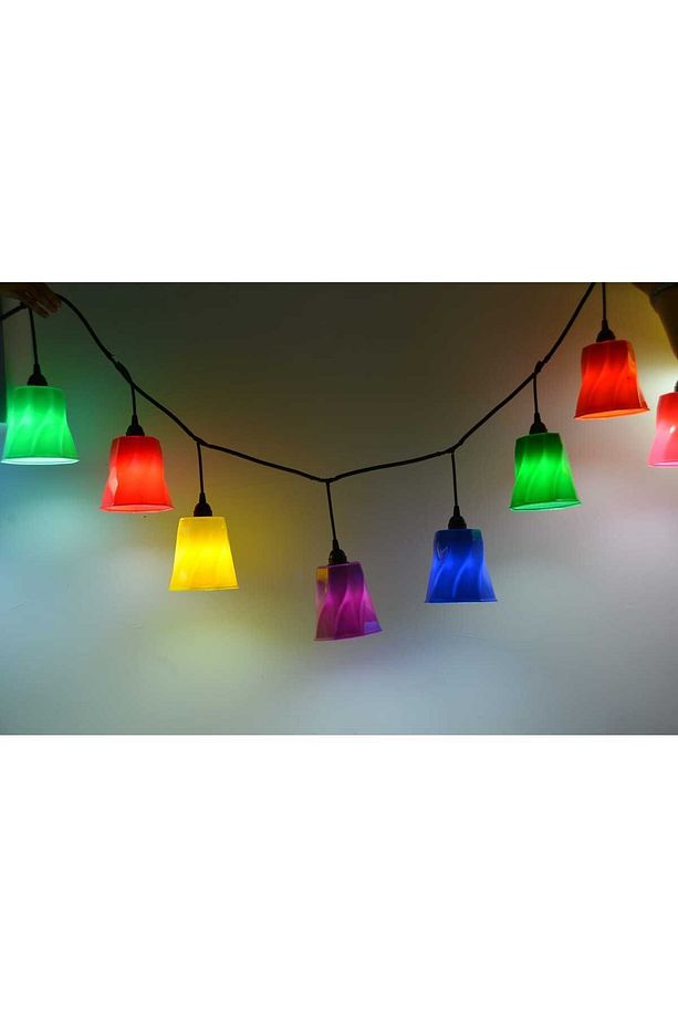 Alaçatı Renkli Su Geçirmez Ağaç Feneri 5 Adet LUMENS0820205PC - 1