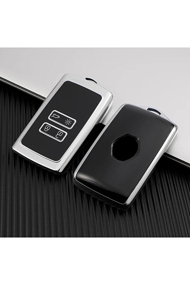 Talisman Megane Clıo 5 Kadjar Captur Silicone Case (Silver)