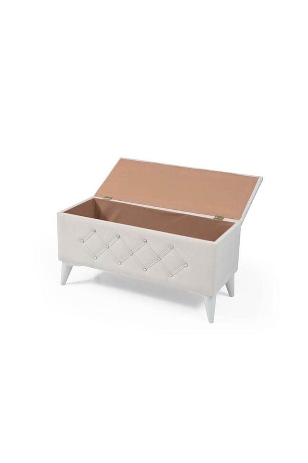 Sandıklı Puf Kapitone Ayak Ucu Oturma Dinlenme Markiz 90cm - 1
