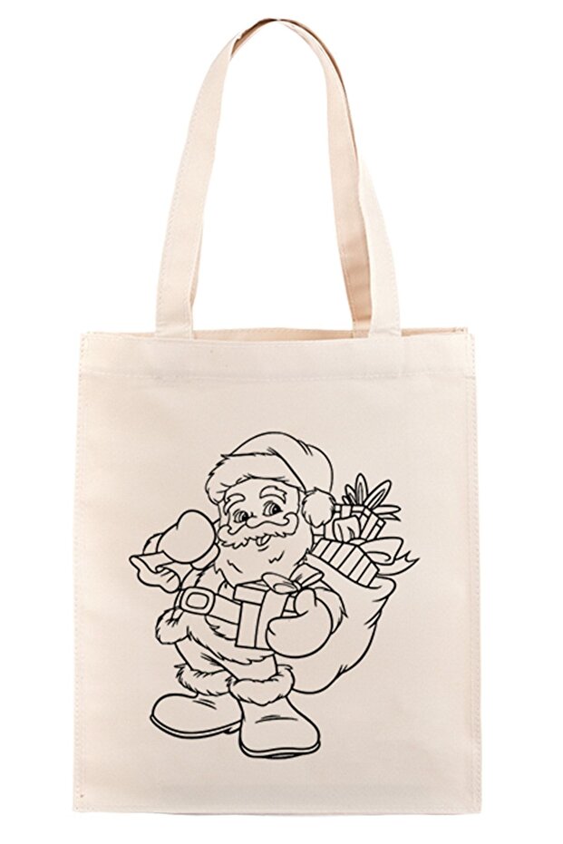 Coloring Cloth Bag Santa Claus