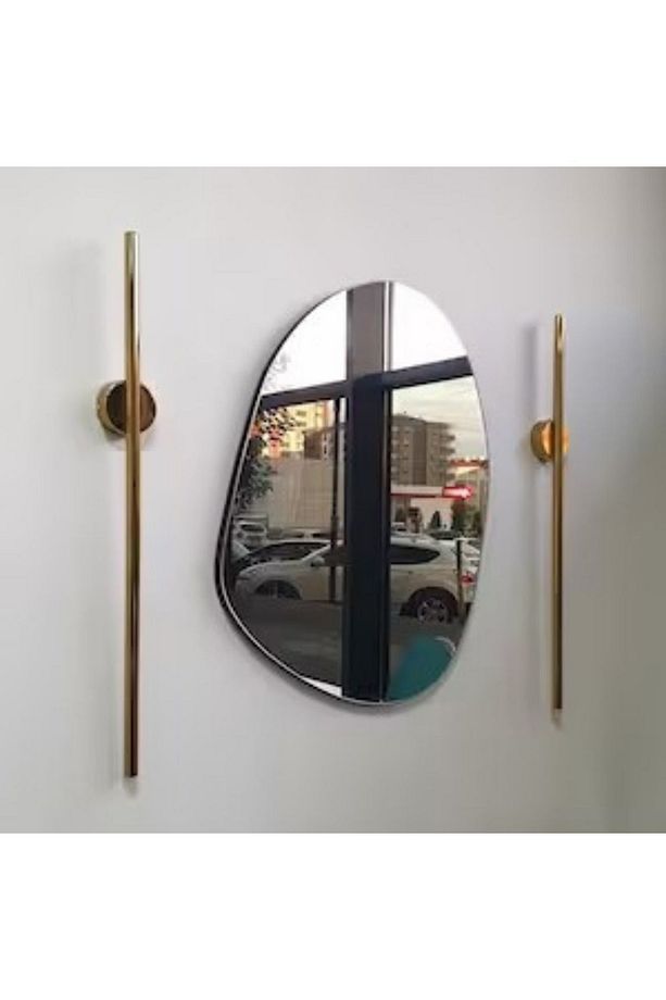 Modern Dekoratif Gold Kaplama Tekli Çubuk Aplik 80 Cm Günışığı - 2