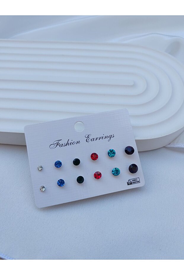 Zircon Stone Women's Earring Set