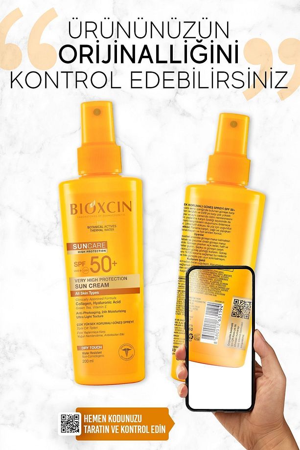 Sun Care Spf 50 Çok Yüksek Korumalı Vücut Güneş Spreyi 200 ml - Kolajen Çok Yüksek Koruma 5'li - 7