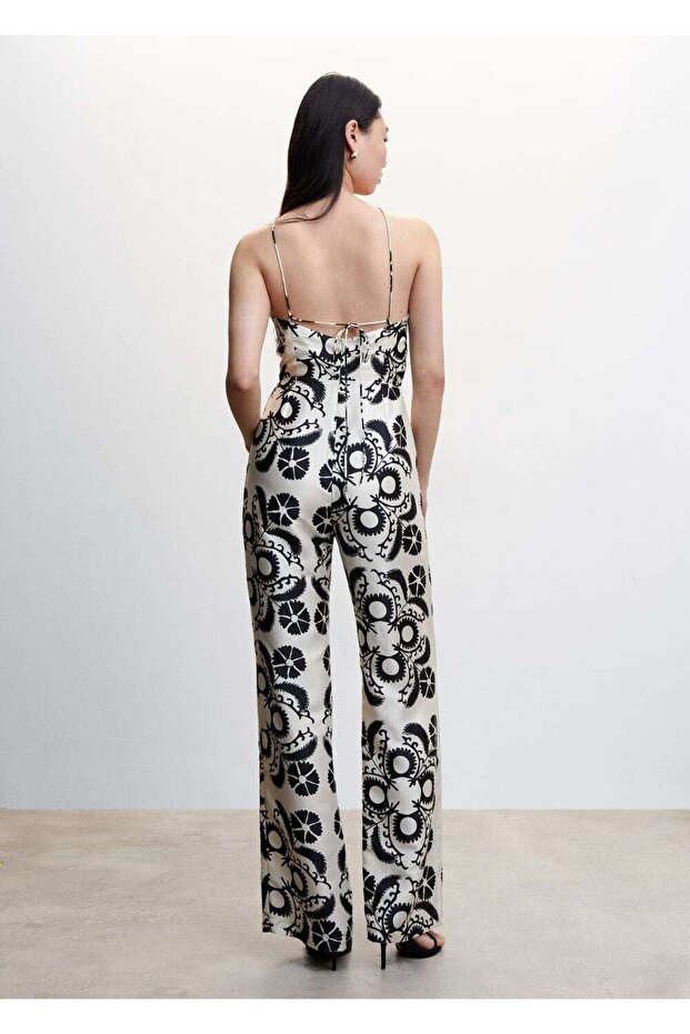 Backless Halter Neck Jumpsuit - 4