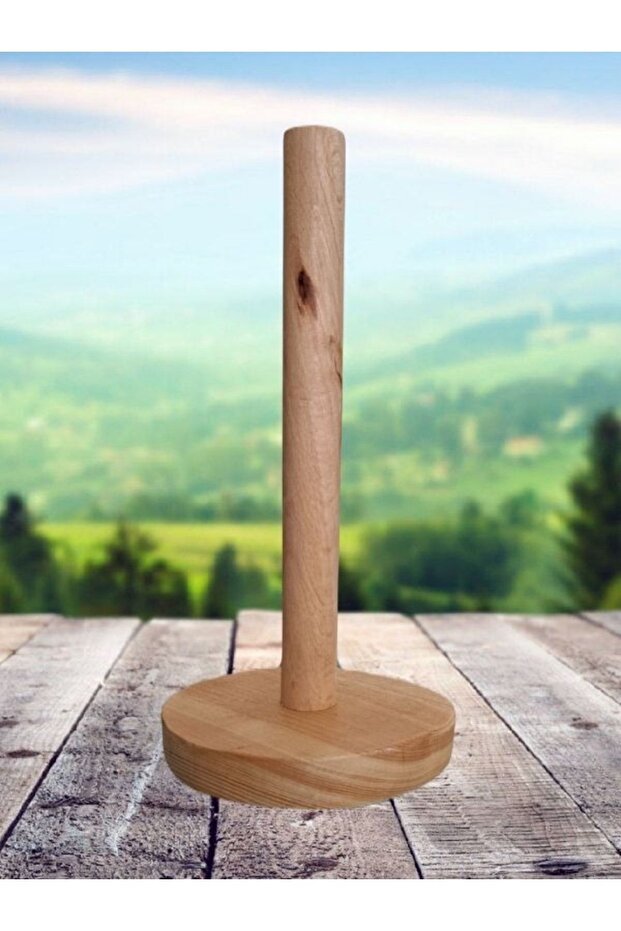 Wooden Paper Roll Towel Holder Handmade Napkin Holder