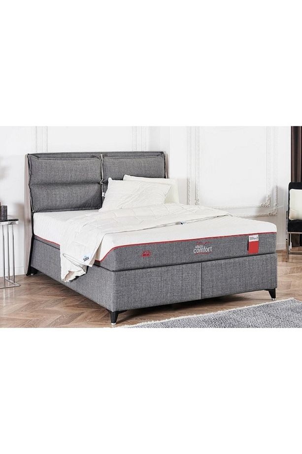 Visco Comfort Kuş Tüyü Sünger Yatak+baza+başlık Seti - 4