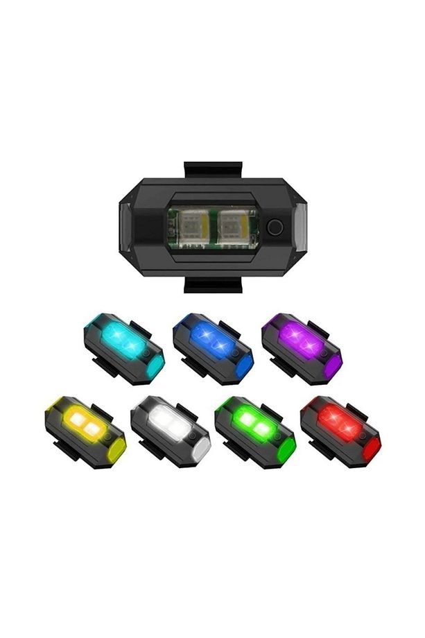 Mini Led Çakar 7 Renkli Şarjlı Yapışkanlı Model Yeni Seri - 1