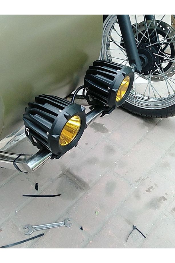 30w Yuvarlak Sarı Cam Tek Ledli Sis Farı Off Road Çalışma Tekne Lambası - 3